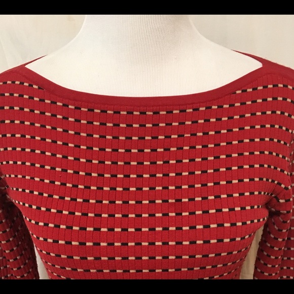 Sculpture Silk Boatneck Top Size M Silk Blend - Picture 2 of 6